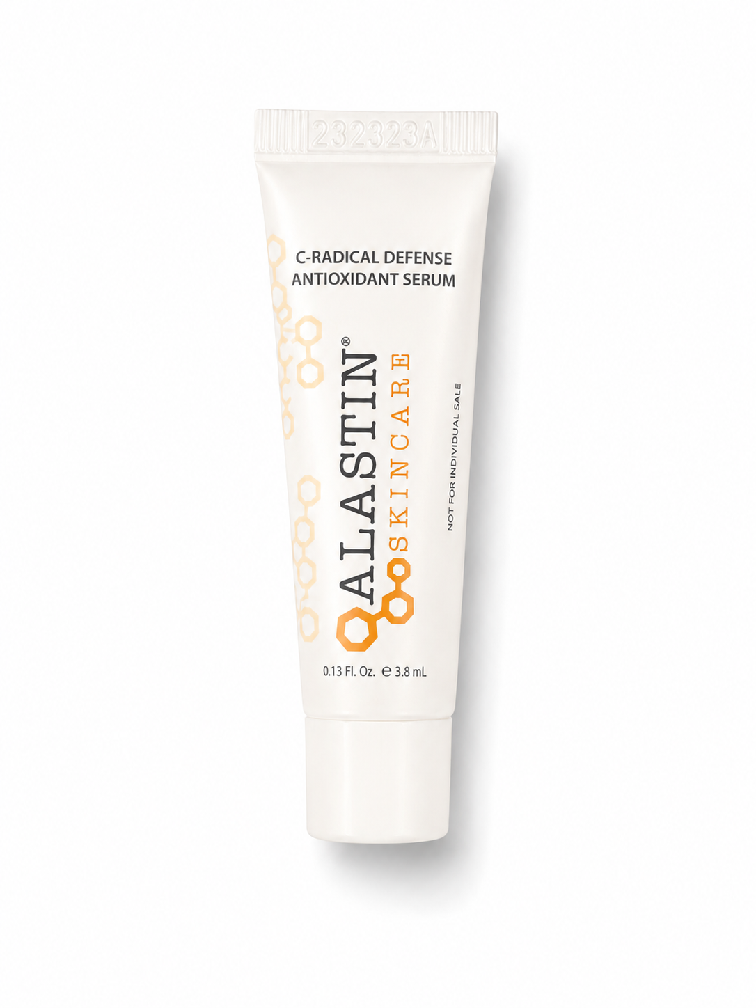 Alastin skincare serum tube on a white background