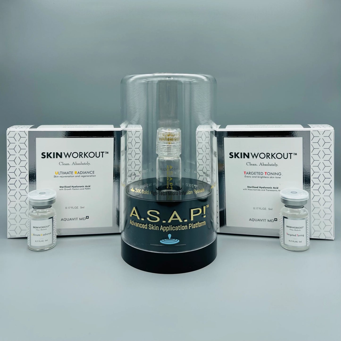 Aquavit- SKINWORKOUT A.S.A.P!  24K Gold Skincare Device