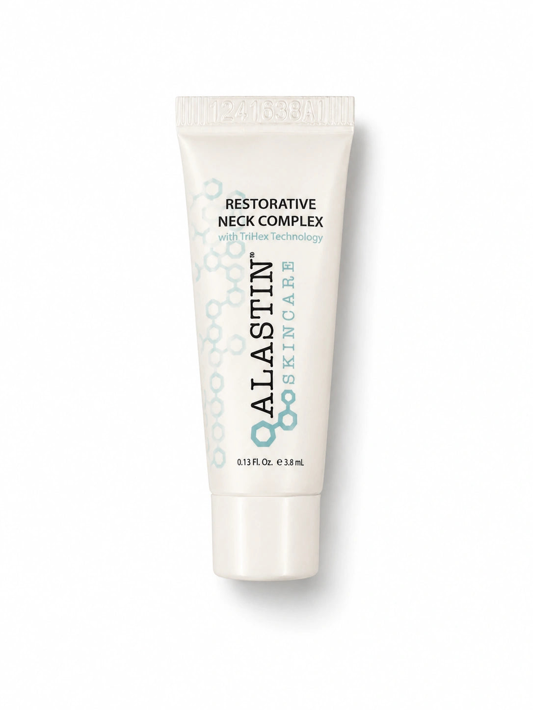 Alastin Restorative Neck Complex sample with TriHex Technology for smoother, firmer looking neck skin