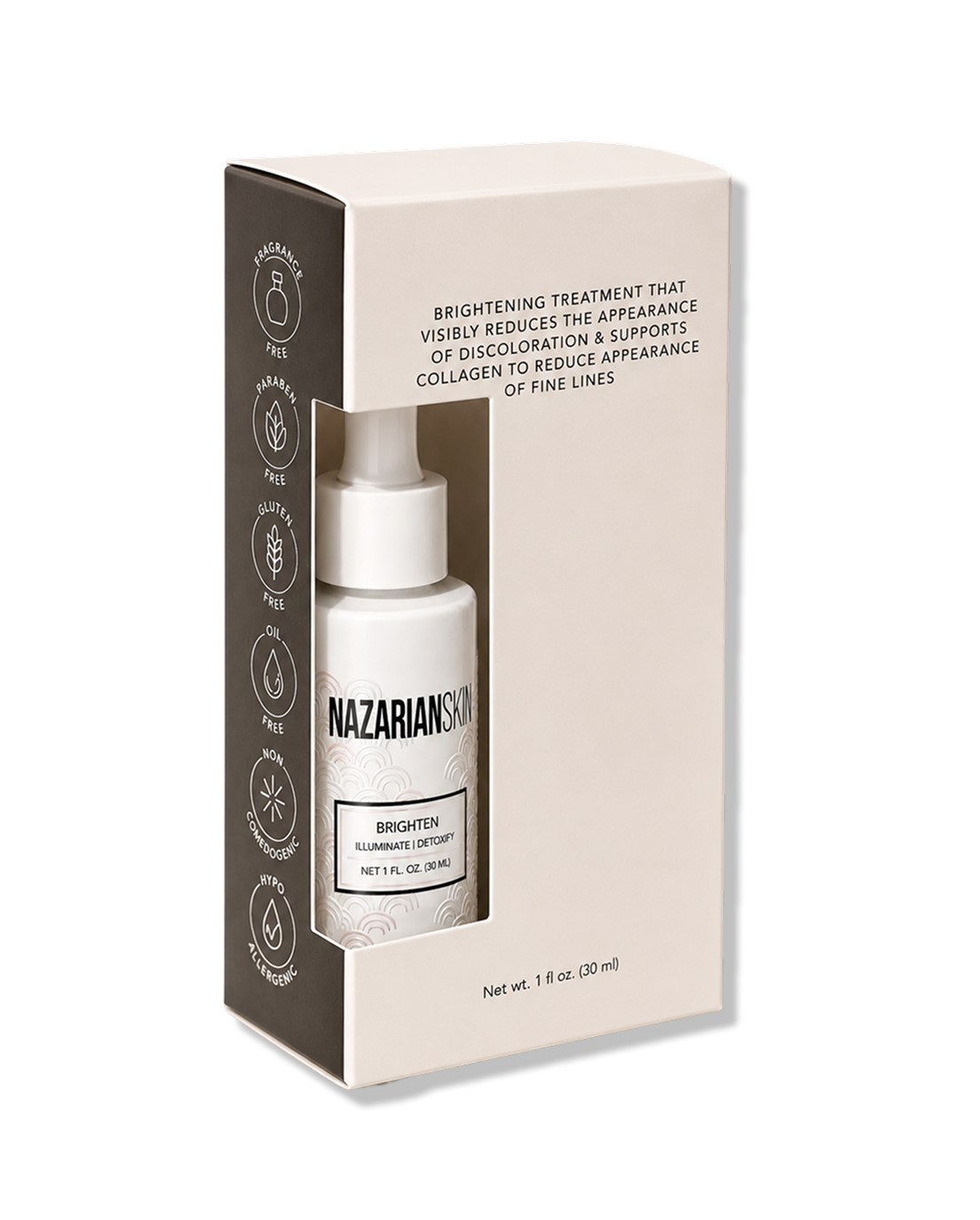 NazarianSkin Brighten 20% Vitamin C Serum – Brightening Antioxidant Treatment