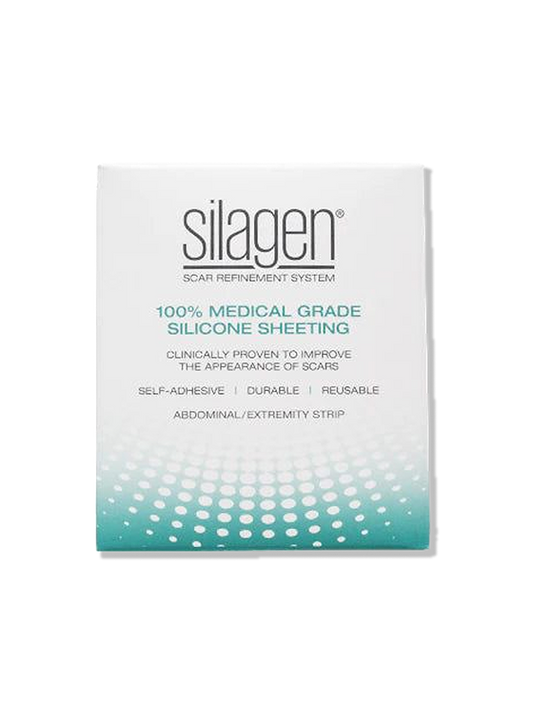 Silagen Clear Extremity Strips 8"×2" – Silicone Scar Reduction Strips #7360