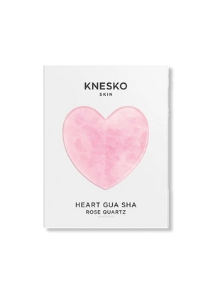 Knesko Skin Rose Quartz Heart Shaped Gua Sha