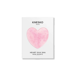 Knesko Skin Rose Quartz Heart Shaped Gua Sha
