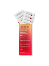 Joylux reliefHER vaginal hydration melts 10-pack box, hormone-free hyaluronic acid melts for dryness
