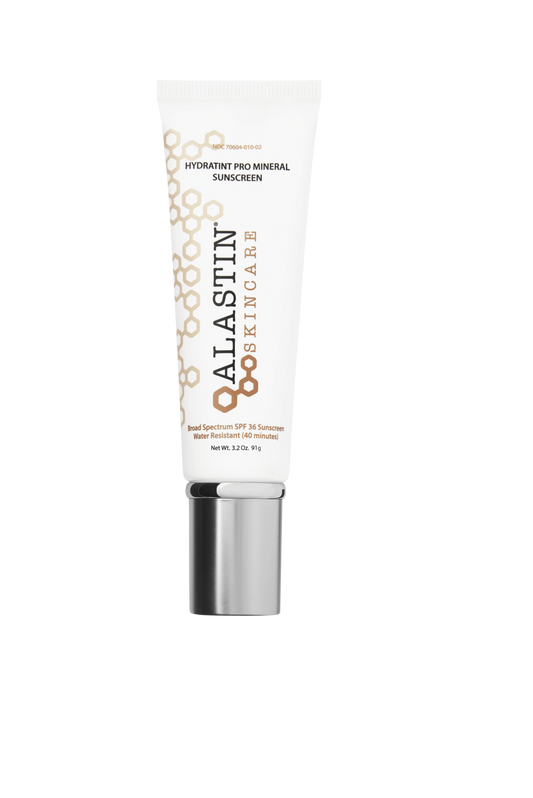 alastin tinted sunscreen SPF 36 mineral sunscreen with hydrating tint for daily sun protection and even skin tone