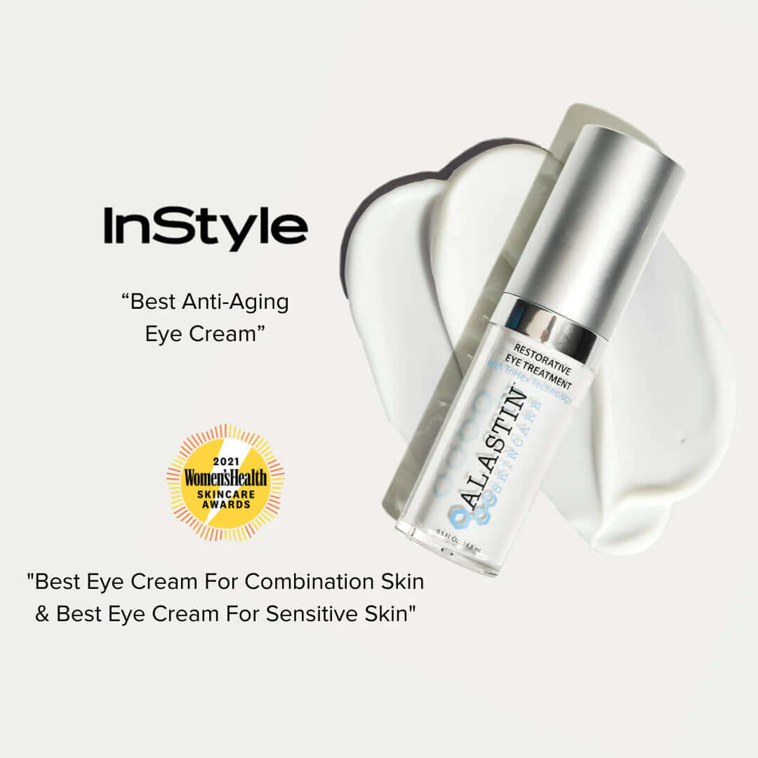 Alastin Restorative Eye Treatment award winning eye cream for dark circles puffiness and sensitive under eye skin