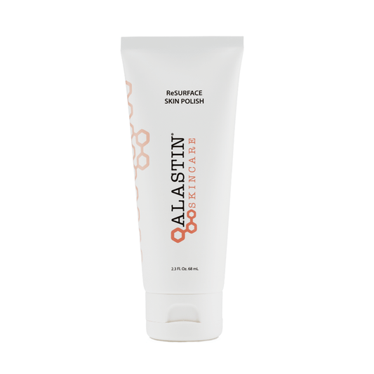 Alastin ReSurface Skin Polish exfoliating face polish by Alastin Skincare front view tube packaging