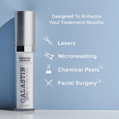 Alastin Skin Nectar post procedure serum for lasers microneedling chemical peels and facial surgery to enhance results