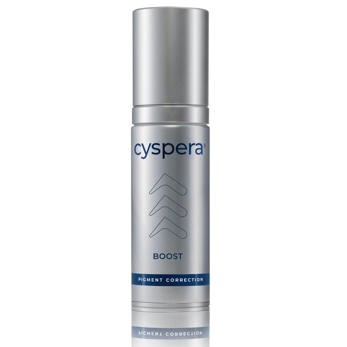 Cyspera Boost bottle closeup for pigment correction in Original Boost Bundle for dark spots and uneven tone routine care kit
