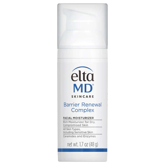 EltaMD Barrier Renewal Complex pump bottle — ceramide moisturizer that repairs dry compromised skin and restores skin barrier