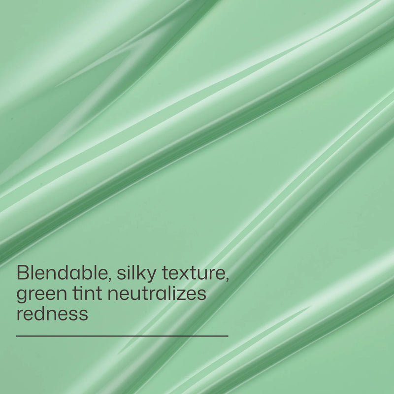 EltaMD UV Skin Recovery green tint texture image showing blendable silky formula that neutralizes visible redness fast