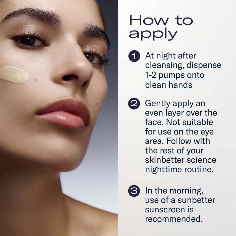 How to use AlphaRet Overnight Cream with application steps for smooth skin and anti aging routine