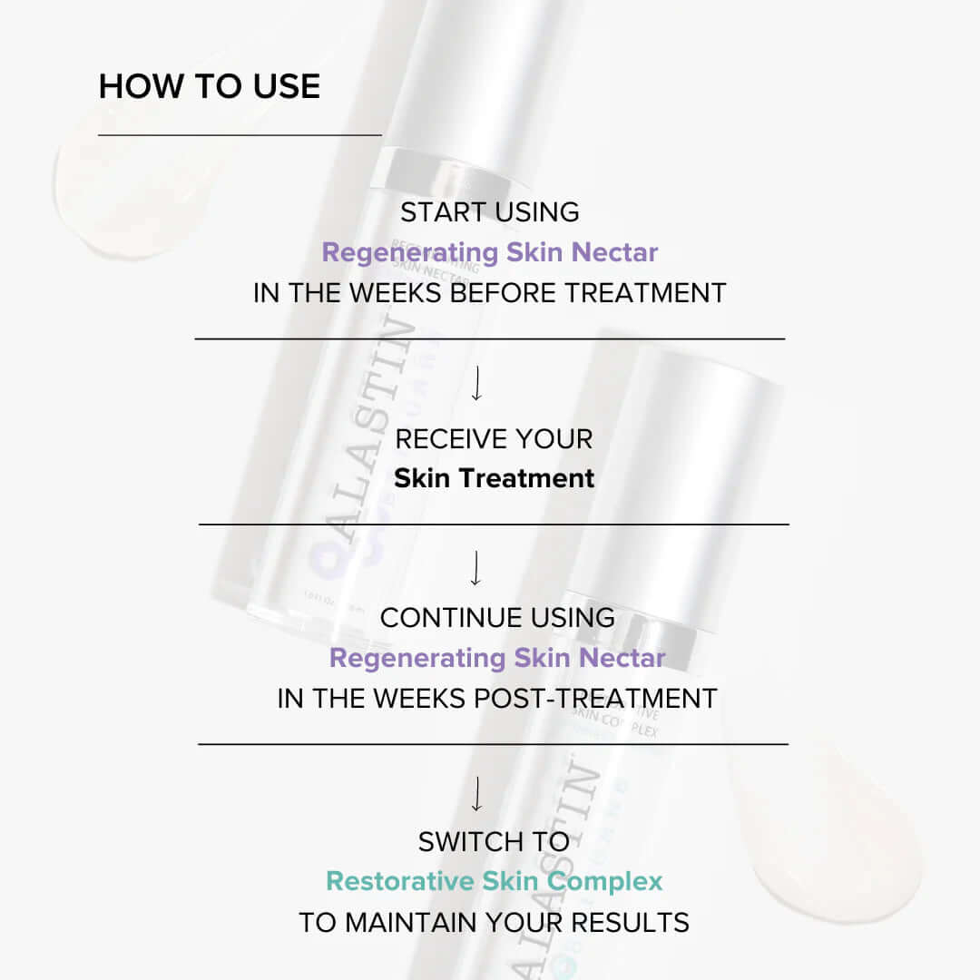 How to use Alastin Skin Nectar before and after treatment to support skin recovery improve results and maintain healthy skin