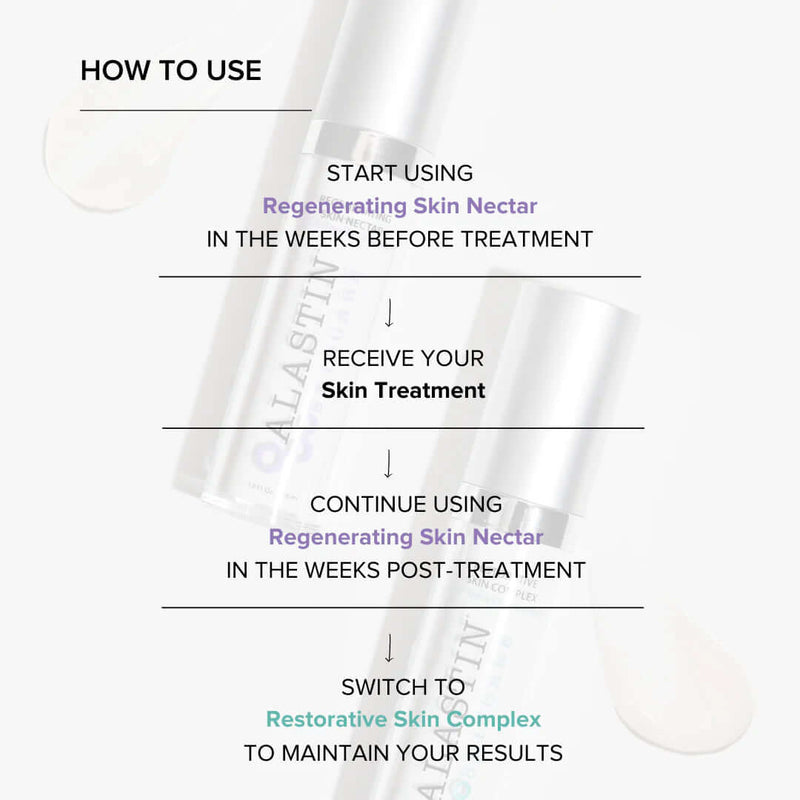 How to use Alastin Skin Nectar before and after treatment to support skin recovery improve results and maintain healthy skin