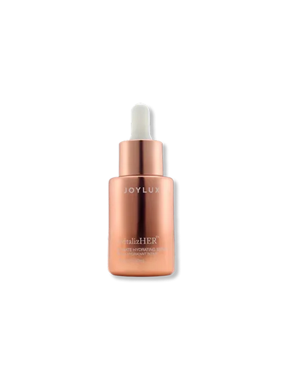 Joylux revitalizeHER intimate hydrating serum dropper bottle for vulva dryness and feminine moisture with hyaluronic acid HA