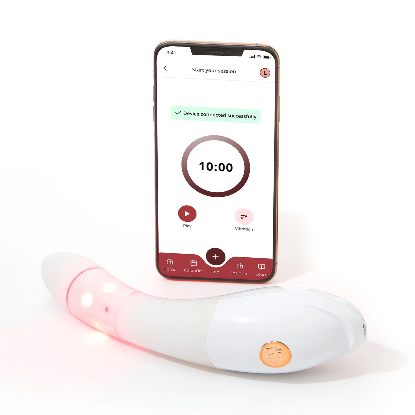 Joylux vFit Gold PLUS Bluetooth device with Joylux app — track intimate wellness progress and guided routines from your phone