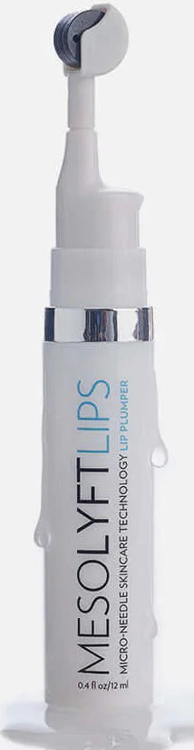 MesoLyft Lips lip replenisher close up showing micro needle applicator tip for precise plumping treatment