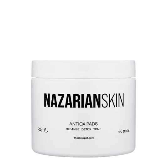 NazarianSkin Antiox Tone & Cleanse Age Defying Pads with Vitamin C and Green Tea to revitalize and soothe stressed skin