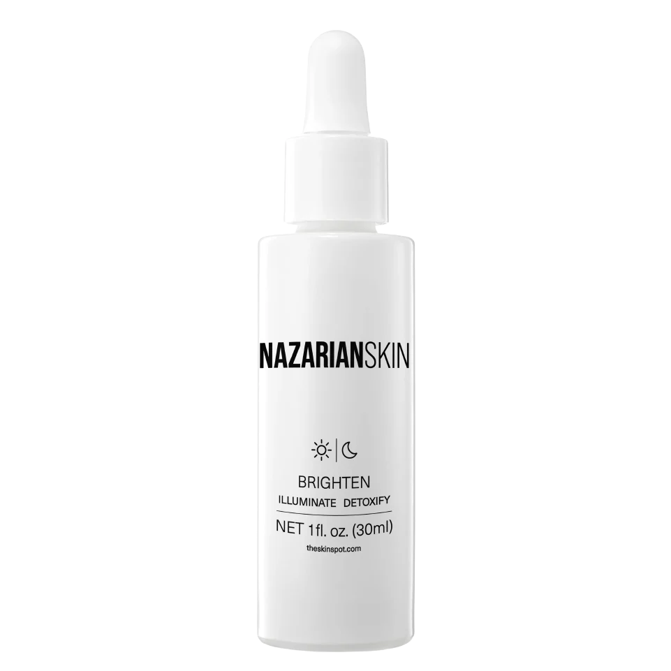 NazarianSkin Brighten Vitamin C Radiance Boost Serum with Co-Q10 and Vitamins A & E for brightening and anti-aging