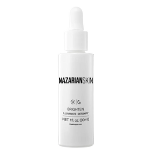 NazarianSkin Brighten Vitamin C Radiance Boost Serum with Co-Q10 and Vitamins A & E for brightening and anti-aging