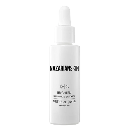 NazarianSkin Brighten Vitamin C Radiance Boost Serum with Co-Q10 and Vitamins A & E for brightening and anti-aging