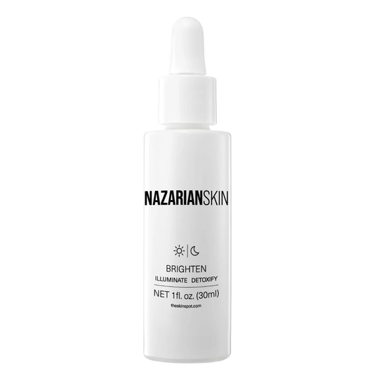 NazarianSkin Brighten Vitamin C Radiance Boost Serum with Co-Q10 and Vitamins A & E for brightening and anti-aging