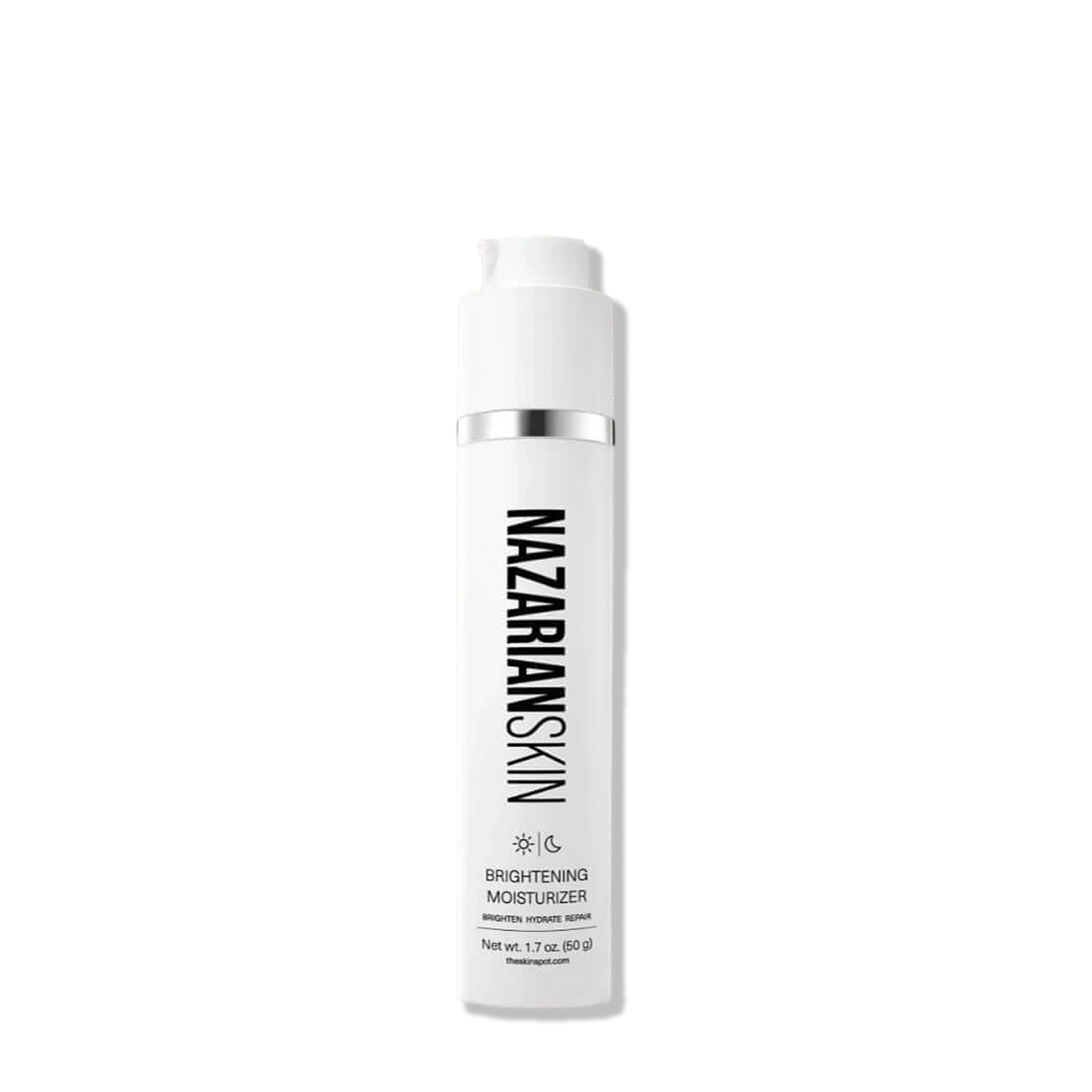 NazarianSkin Brightening Moisturizer bottle for daily hydration, brighter looking skin, and barrier repair support
