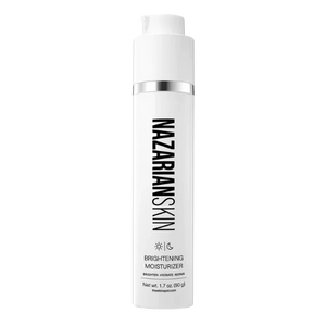 NazarianSkin Brightening Niacinamide Moisturizer with Hyaluronic Acid and Ceramides for hydration and improved skin texture.