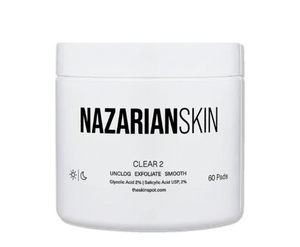 NazarianSkin Clear 2 Glycolic & Salicylic Exfoliating Pads