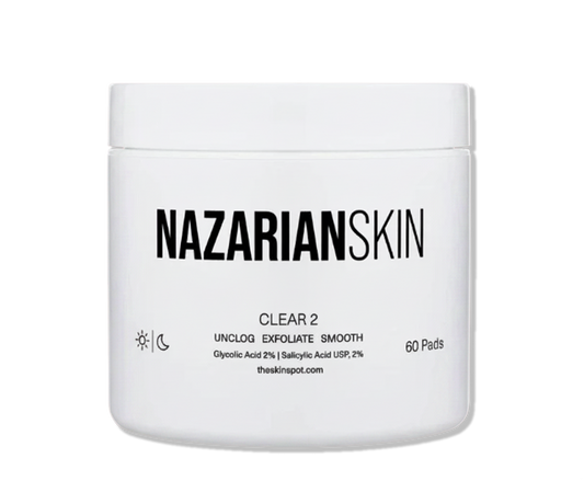 NazarianSkin Clear 2 Glycolic & Salicylic Exfoliating Pads