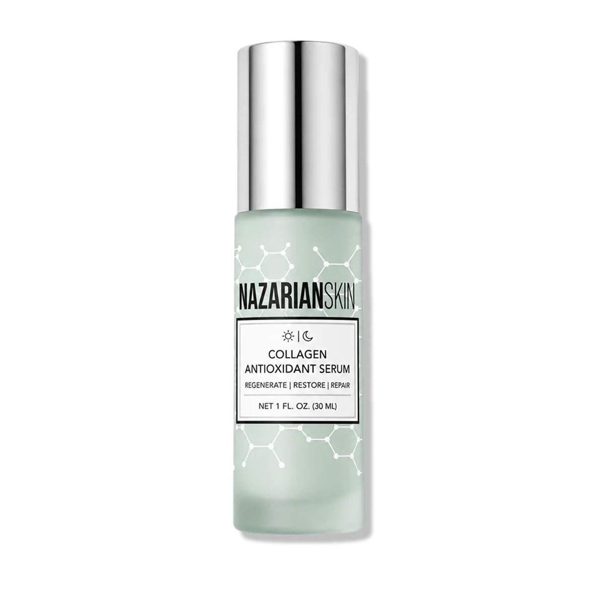 NazarianSkin Collagen Antioxidant Serum bottle with growth factor mimetics for firmer, hydrated post-procedure skin recovery