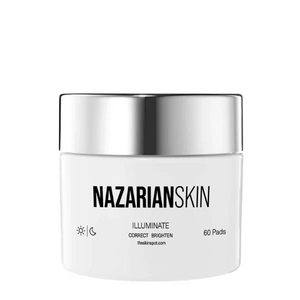 NazarianSkin Illuminate Brightening Pads 60 pads exfoliating treatment fading dark spots brightening skin tone glow