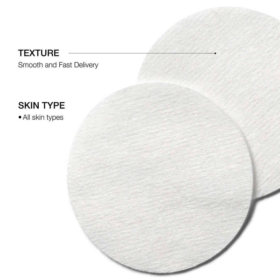 NazarianSkin Illuminate Brightening Pads texture showing exfoliating treatment pads suitable for all skin types smooth delivery