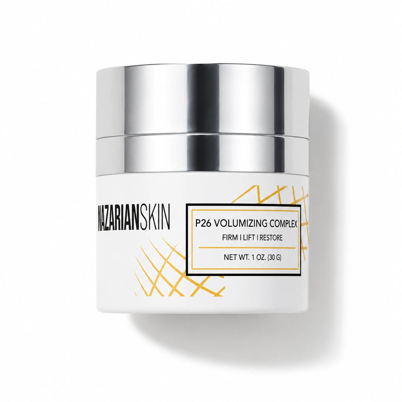 NazarianSkin P26 Volumizing Complex jar for facial volume, firmness, lift, and restorative hydration support daily cream jar