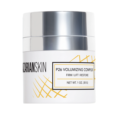 NazarianSkin P26 Volumizing Complex cream jar for firming lifting and restoring skin with peptide-rich anti-aging care