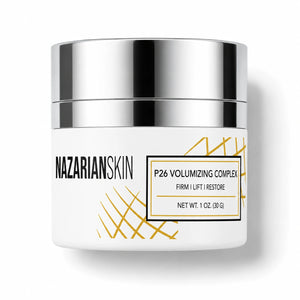 NazarianSkin P26 Volumizing Complex jar for facial volume, firmness, hydration, and post weight loss skin care