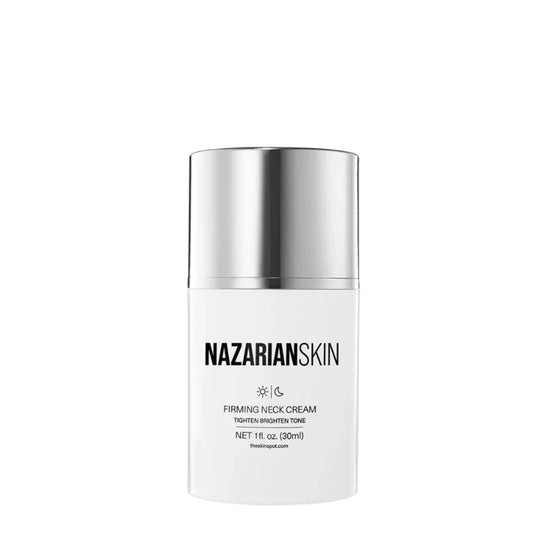 NazarianSkin Peptide Rich Hydrating Firming Neck Cream for improving skin elasticity, reducing wrinkles, and firming the neck area.