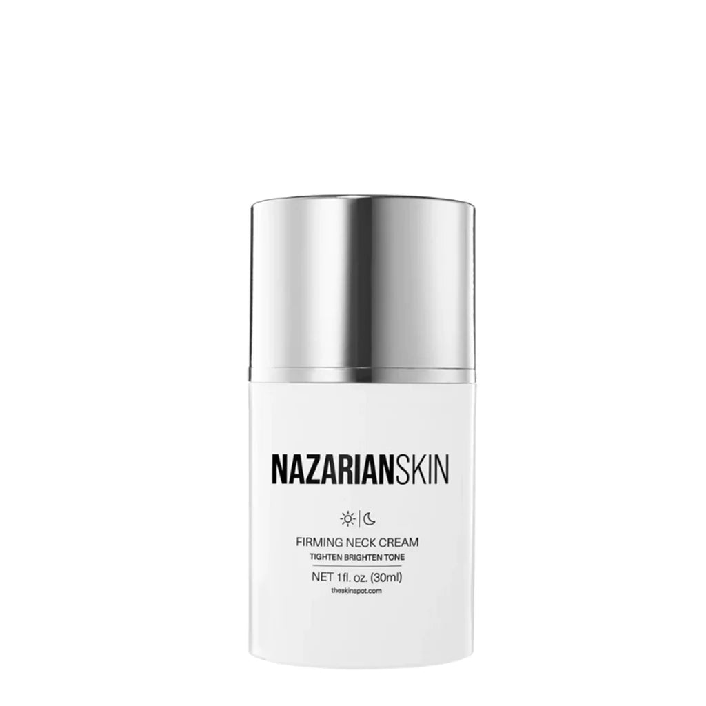 NazarianSkin Peptide Rich Hydrating Firming Neck Cream for improving skin elasticity, reducing wrinkles, and firming the neck area.