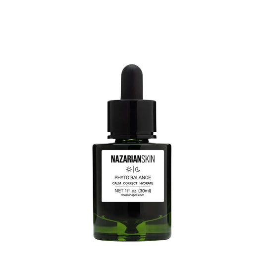 NazarianSkin Phyto Balance Antioxidant Soothing Serum with botanical extracts calms skin, controls oil and improves clarity.