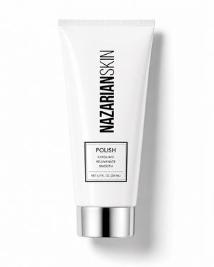 NazarianSkin Polish exfoliating treatment tube for smoother body skin texture, renewal, and refined uneven-looking areas
