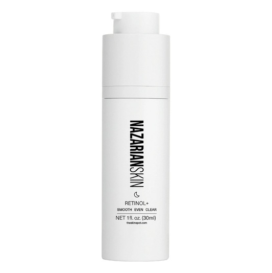 NazarianSkin retinol+ skin smoothing brightening cream helps reduce wrinkles improve texture and promote clearer even skin