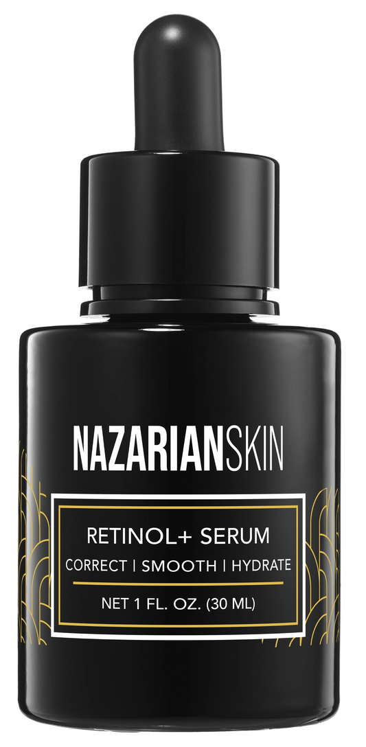 NazarianSkin retinol bakuchiol serum anti aging treatment reduces wrinkles improves skin texture tone and boosts collagen