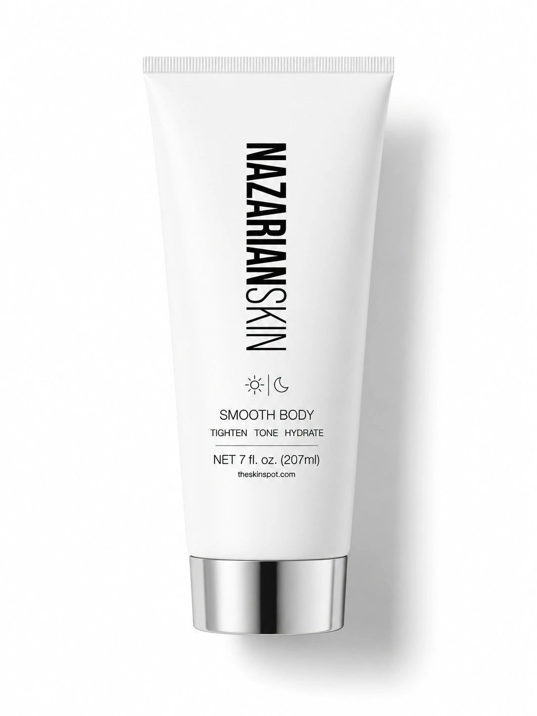 NazarianSkin Smooth Body lotion tube for hydrated, firmer-looking body skin with smoother toned appearance and soft feel