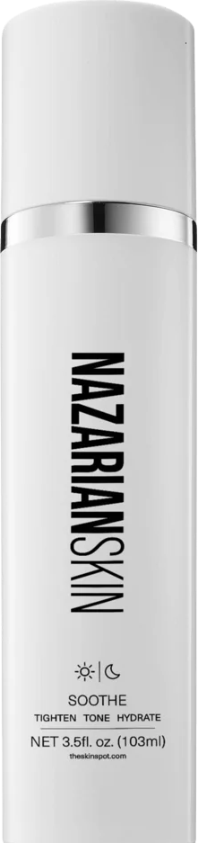 NazarianSkin Soothe antioxidant hydrating face mist bottle helps calm irritated skin reduce redness and support barrier repair