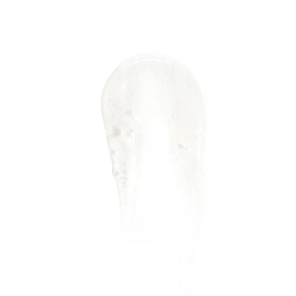 Gel texture of Revision Brightening Facial Wash showing exfoliating cleanser formula that smooths skin and removes impurities