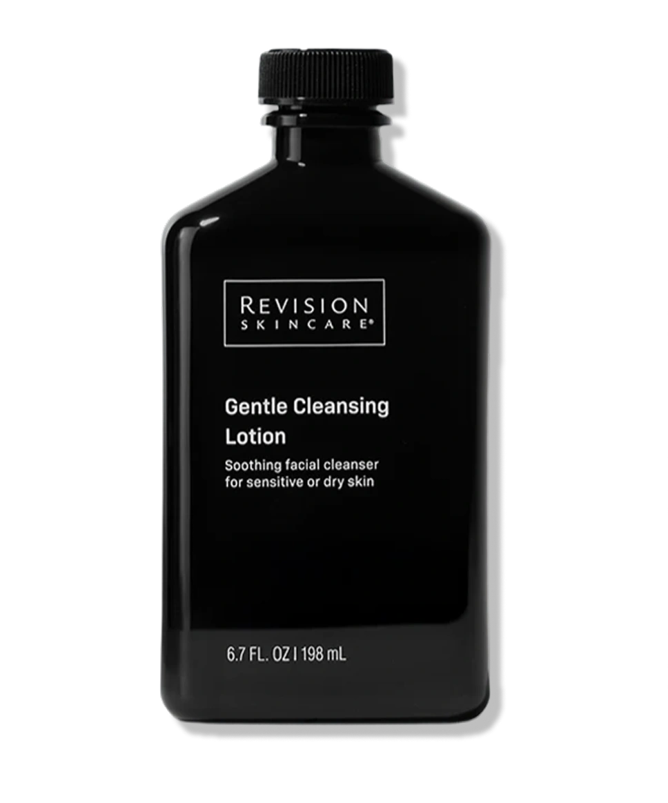 Revision Skincare Gentle Cleansing Lotion with glycerin, squalane and algae for dry, sensitive skin cleansing and hydration.