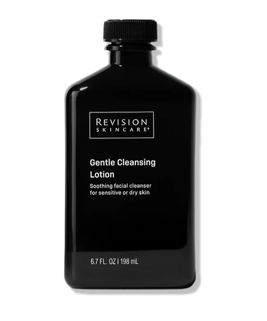 Revision Skincare Gentle Cleansing Lotion with glycerin, squalane and algae for dry, sensitive skin cleansing and hydration.