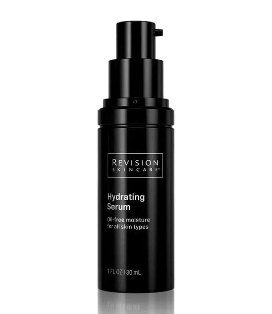 Revision Skincare Hydrating Serum applied after cleansing to boost moisture balance and deliver lightweight hydration