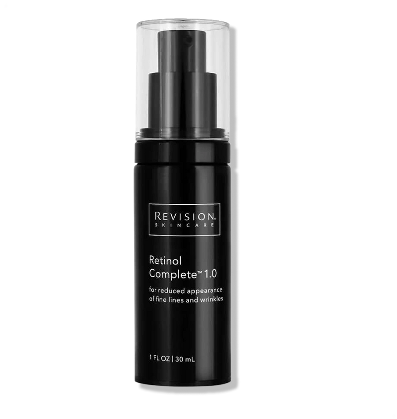 Revision Skincare Retinol Complete 1.0 night serum with retinol for fine lines, wrinkles and smoother skin.