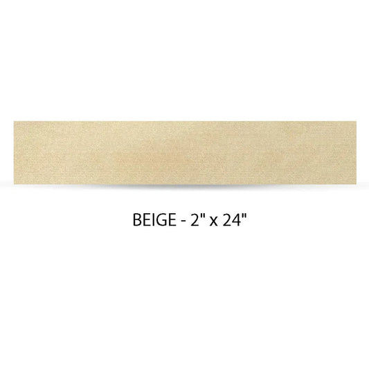 Silagen beige 2 x 24 silicone gel strip for abdomen torso and extremity scars with reusable medical grade silicone care pad.